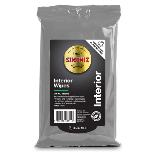 Simoniz Interior Wipes XL - Pack Of 20 Simoniz - Town Tools 