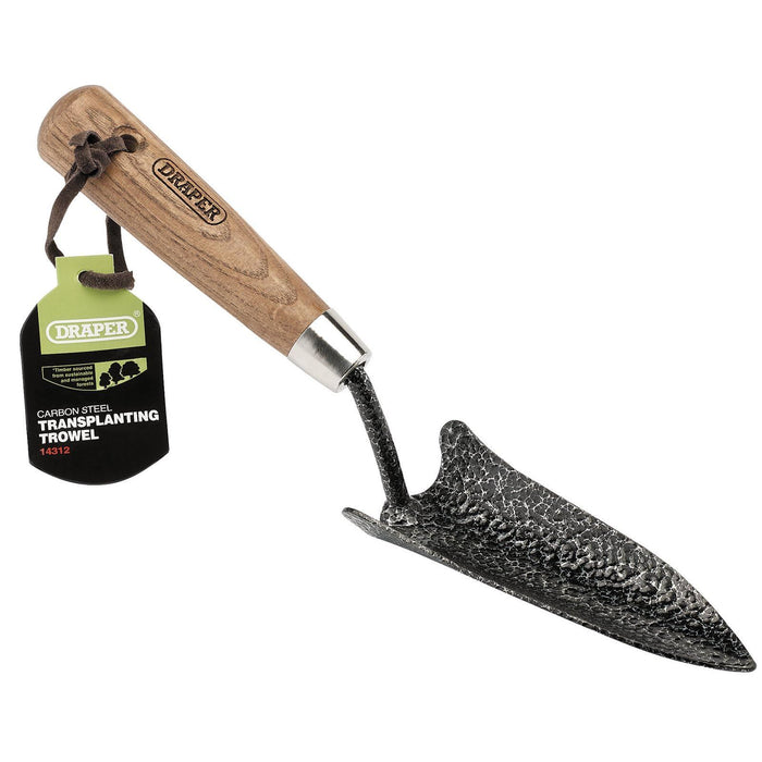 Draper Carbon Steel Heavy Duty Transplanting Trowel with Ash Handle 14312 Draper - Town Tools 