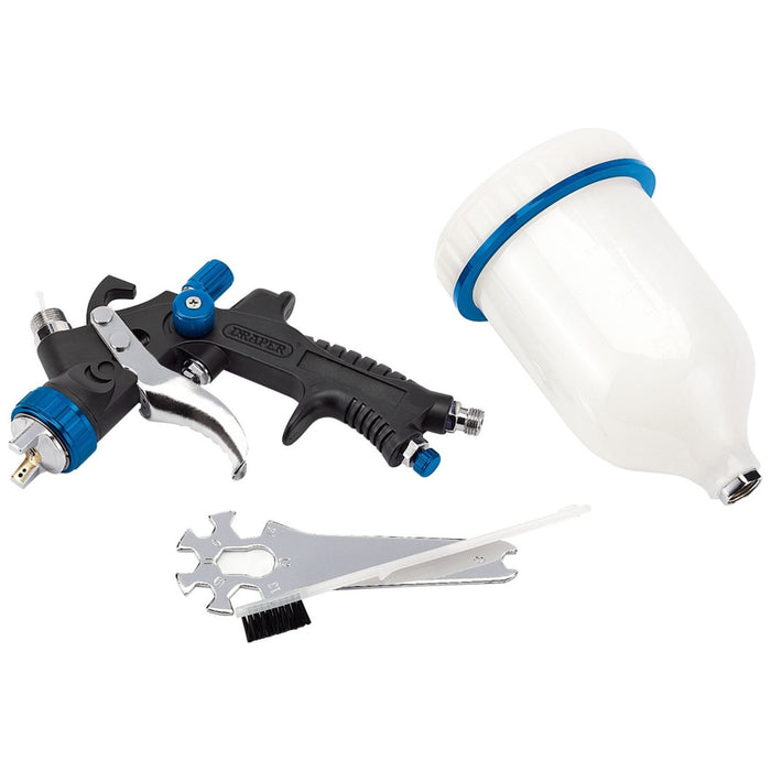 Draper HVLP Air Spray Gun with Composite Body and Gravity Fed Hopper, 600ml Draper - Town Tools 