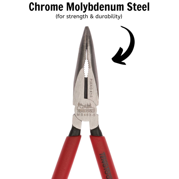 Teng Tools Bent Long Nose Plier 160mm Teng Tools - Town Tools 