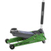 Sealey Low Profile Trolley Jack with Rocket Lift 3 Tonne - Green 3000LEHV Sealey - Town Tools 