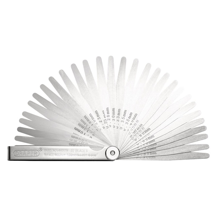Draper 32 Blade Combination Feeler Gauge Set Draper - Town Tools