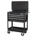 Sealey Heavy-Duty Mobile Tool & Parts Trolley with 4 Drawers & Lockable Top Blac Sealey - Town Tools 