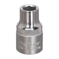 Sealey WallDrive Socket 8mm 3/8"Sq Drive S3808