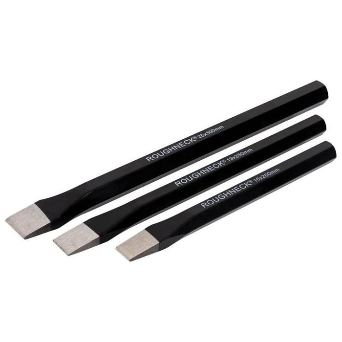 Roughneck Cold Chisel 3 Piece Set 200mm 250mm & 300mm Roughneck - Town Tools