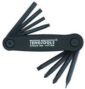 Teng Tools Folding Key Set Mixed 8 Pieces Teng Tools - Town Tools 