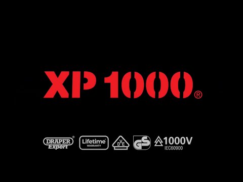 Draper XP1000 VDE Cross Slot Screwdriver, No.0 x 60mm 64427 Draper - Town Tools