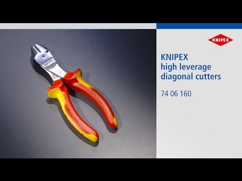 Draper Knipex 74 06 160 SB VDE Insulated High Leverage Diagonal Cutter, 160mm Draper - Town Tools