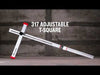 Kapro 317 Adjustable T Square 90cm Kapro - Town Tools