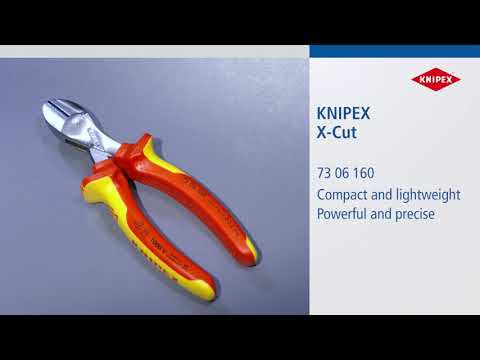 Knipex VDE X-Cut Compact Diagonal Cutter 160mm Knipex - Town Tools