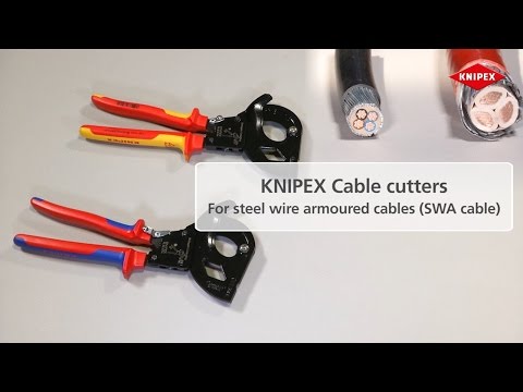 Draper Knipex 95 32 Ratchet Action Cable Cutter For SWA Cable, 315mm, 315A 82575 Draper - Town Tools