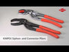 Knipex Plastic Pipe Grip Pliers Plastic Jaws Chrome 250mm - 75mm Capacity Knipex - Town Tools