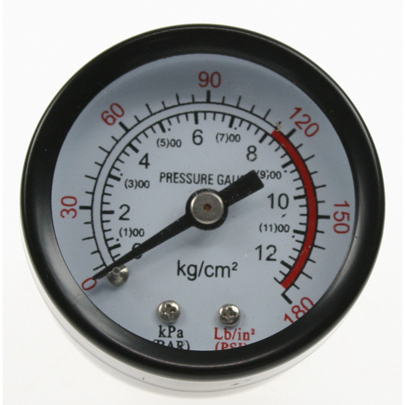 Sealey Pressure gauge 180psi back fitting d:42mm